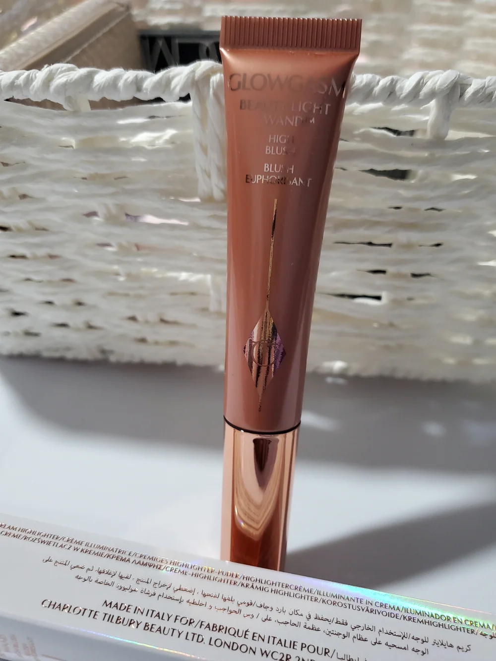 Charlotte Tilbury Glowgasm Beauty Light Wand Pinkgasm Liquid Blush Highlighter